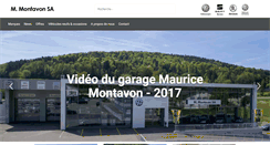 Desktop Screenshot of garagemontavon.ch